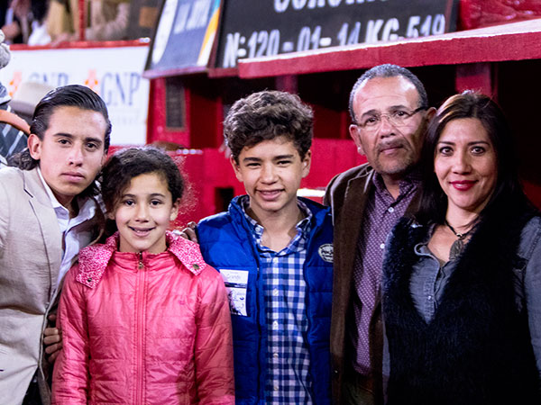 Jos Antonio Gnzalez y familia