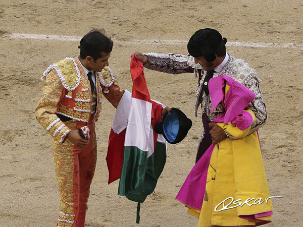 Banderas de Mxico en su antebrazo