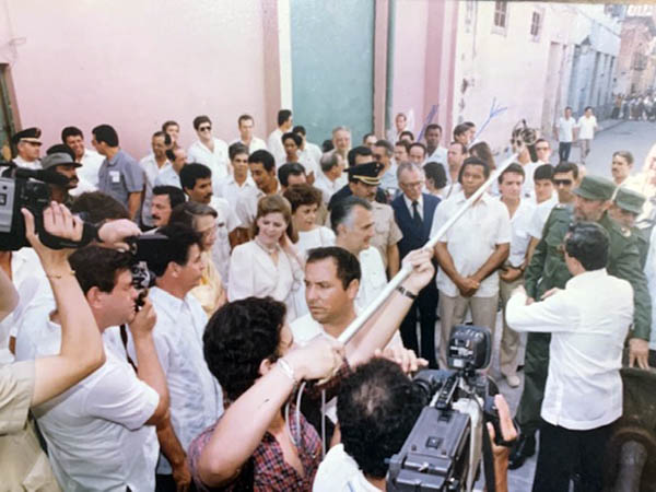 La visita del compaero Fidel