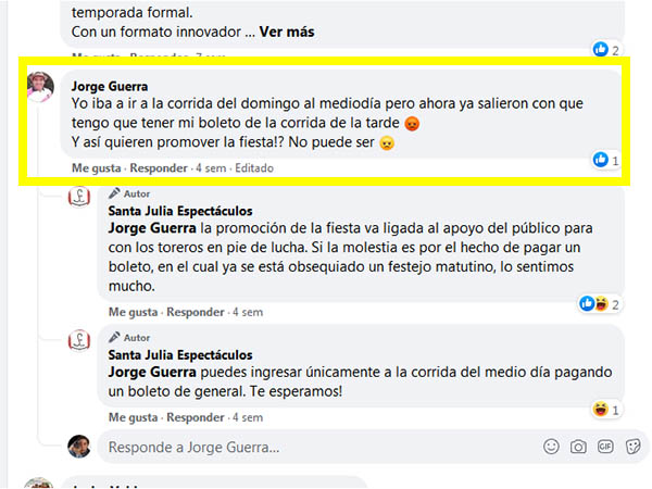 Comentario de Jorge Guerra