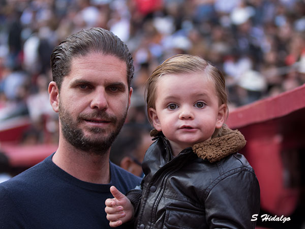 Javier Sordo y su hijo