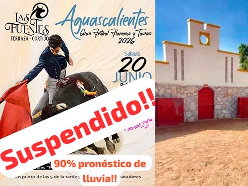 Suspenden festival en "Las Fuentes"