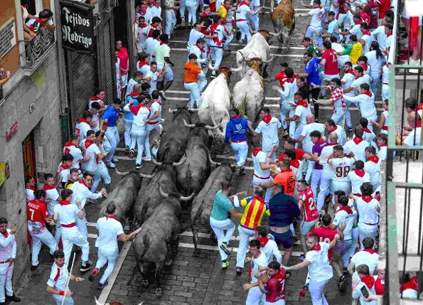 Lenta carrera de los toros de Jos&eacute; Escolar