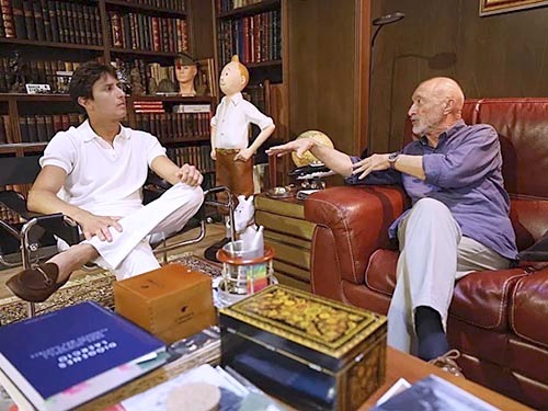Encuentro entre Roca Rey y P&eacute;rez Reverte