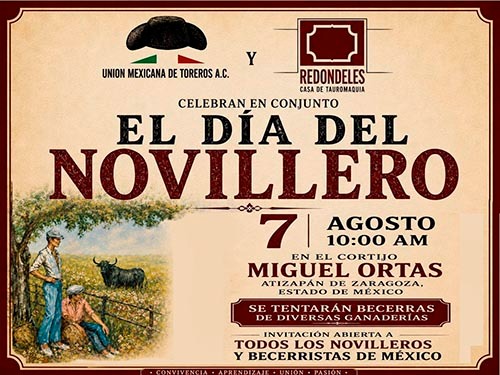 Invitan a celebrar el D&iacute;a del Novillero