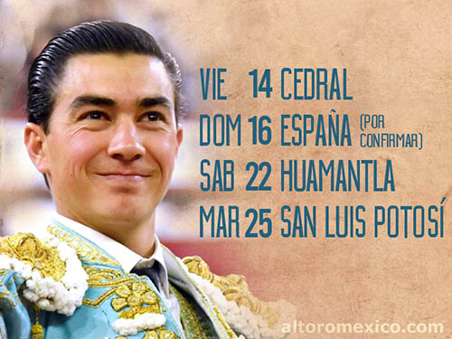 Bruno Aloi tiene cuatro corridas en 11 d&iacute;as