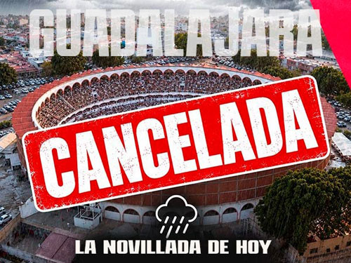 Suspenden novillada en Guadalajara