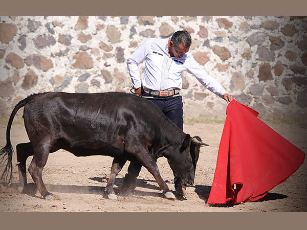 La muleta tomada con las yemas