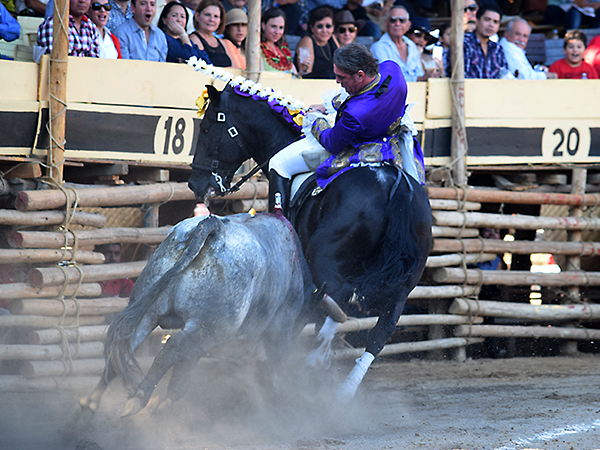 Templando de costado