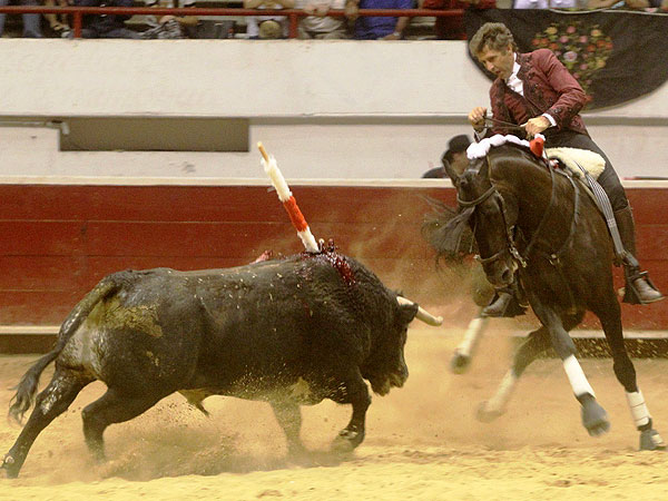 Pablo toreando de frente