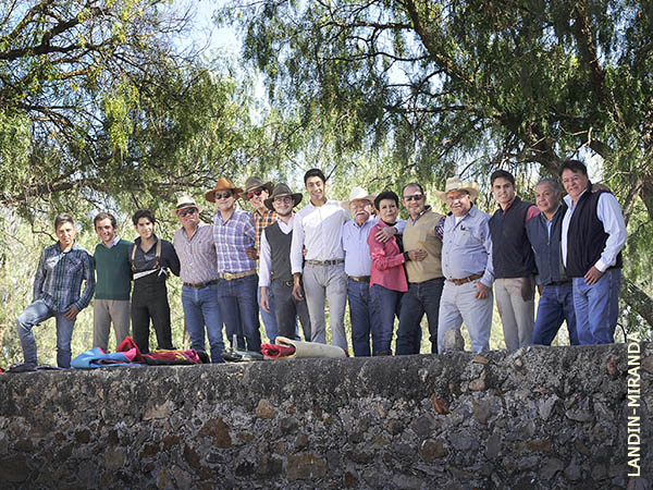 Con los ganaderos y en familia