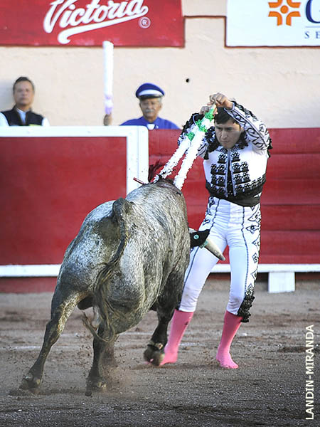 En la cara del salpicado