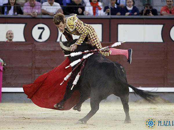 Herida de dos trayectorias