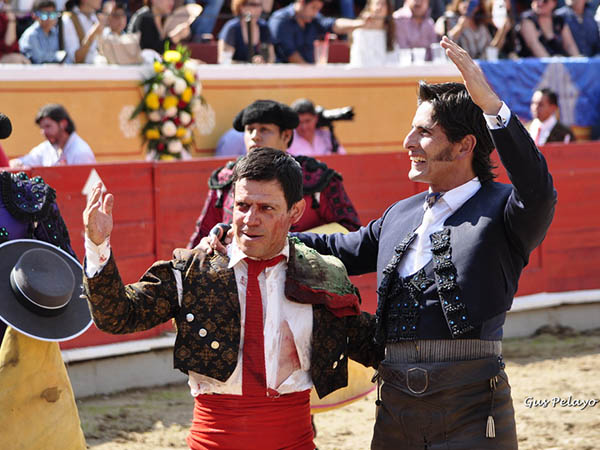 Recogiendo la ovaci�n