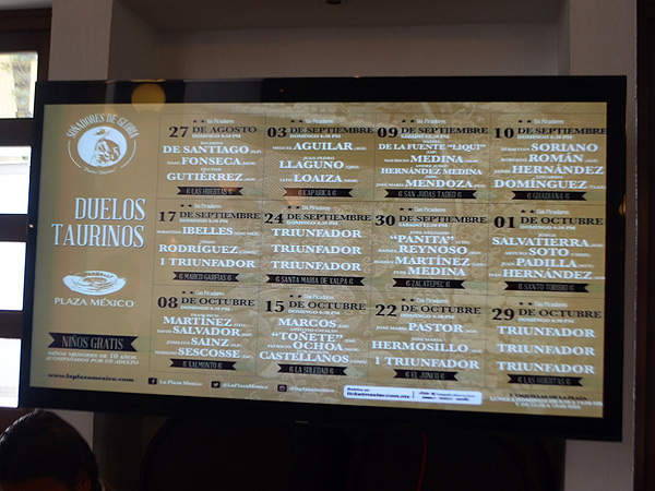 Todos los carteles novilleriles