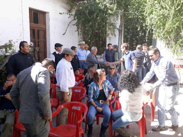 Llegando a la ganader�a