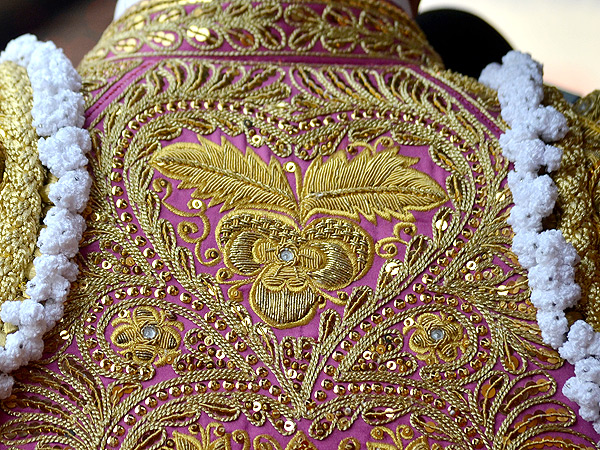 Bordado de corazones