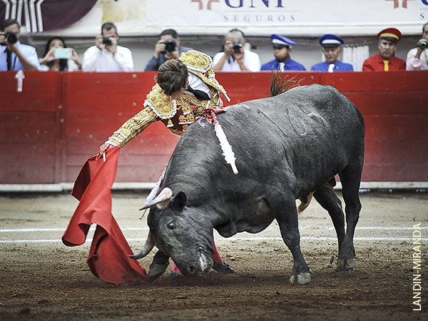 Muletazos recios, que le corearon