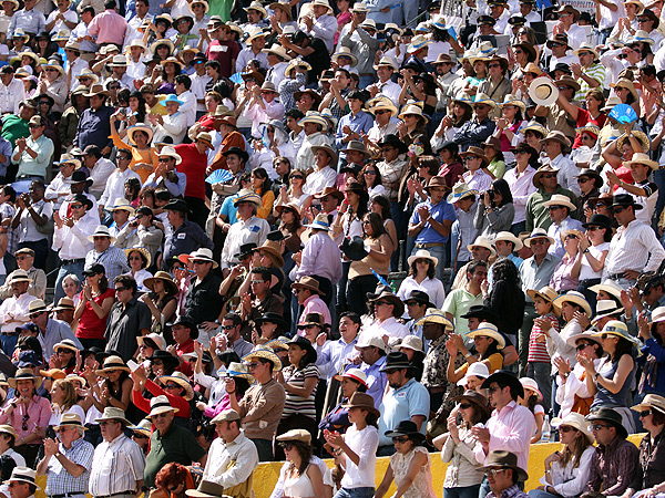 El entusiasta p�blico de Quito