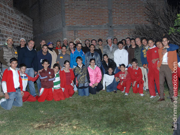 Organizadores y los chavales