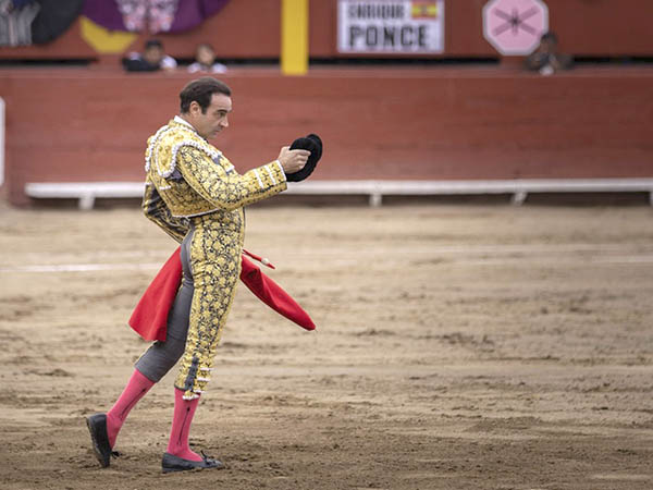 Brindis en el centro del ruedo