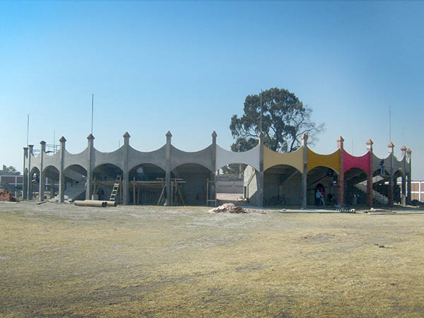 Tomando forma en las arcadas