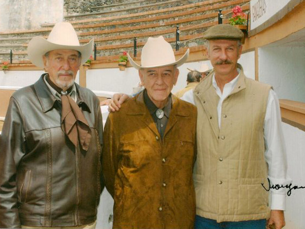 Con don Luis y Germ�n Mercado