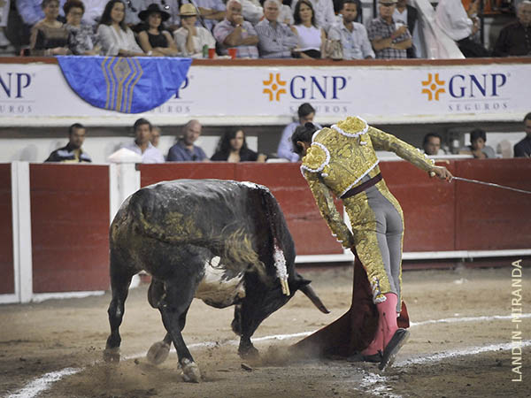 La muleta por abajo y transmitiendo