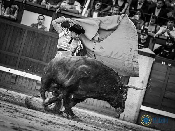 El capote a la espalda