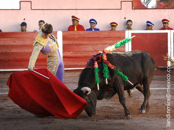 Muleta con sello galo