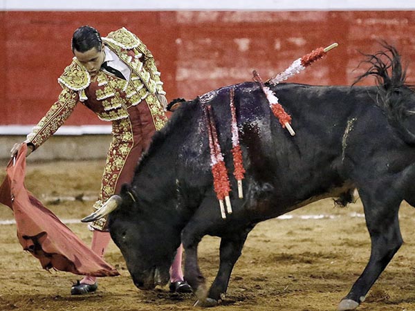 Muleta a media altura