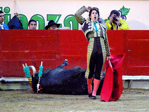 �Ah� queda esa estocada!