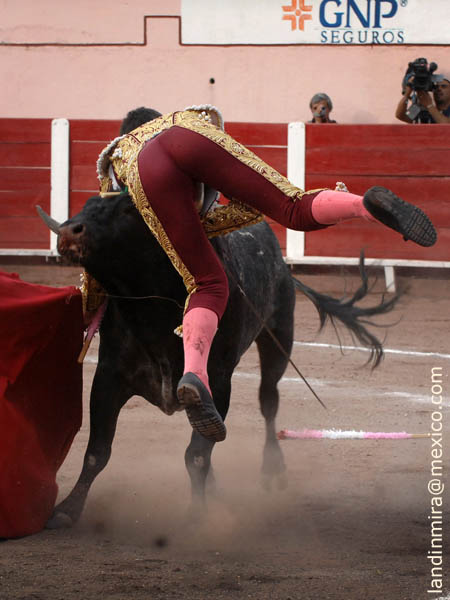 Le apunt� al muslo