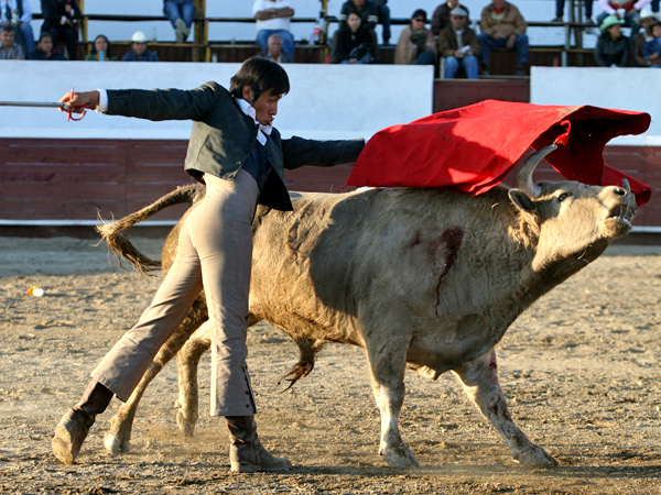 Antonio V�zquez cort� dos orejas