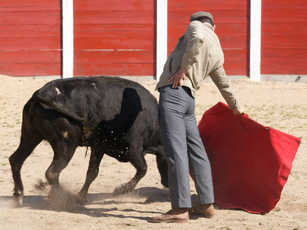 Sentado en los ri�ones