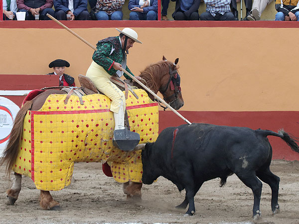 Empujaron en los caballos