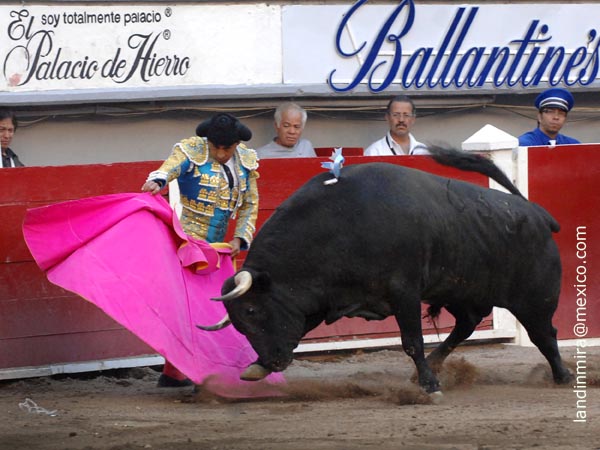 La manita por delante