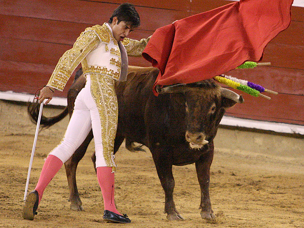 Se revolv�a en un palmo