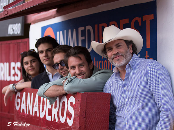Felicidad en el palco ganadero