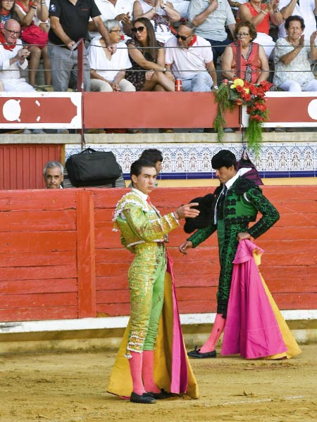 Recogiendo la ovaci�n