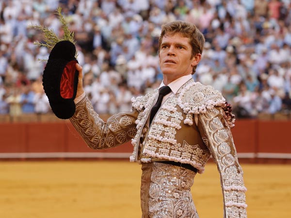 Recogiendo las palmas en la vuelta