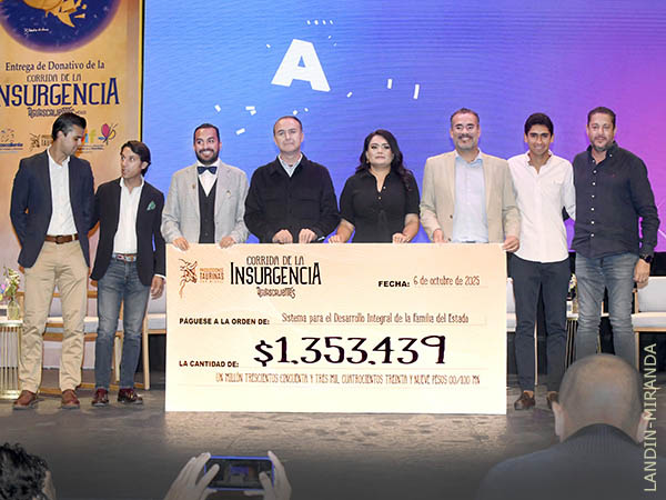 Producciones Taurinas entrg el donativo