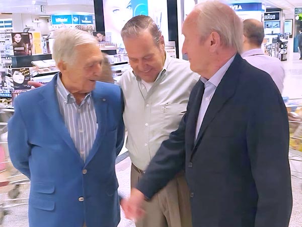 Paco Camino y Julio Aparicio con Jess