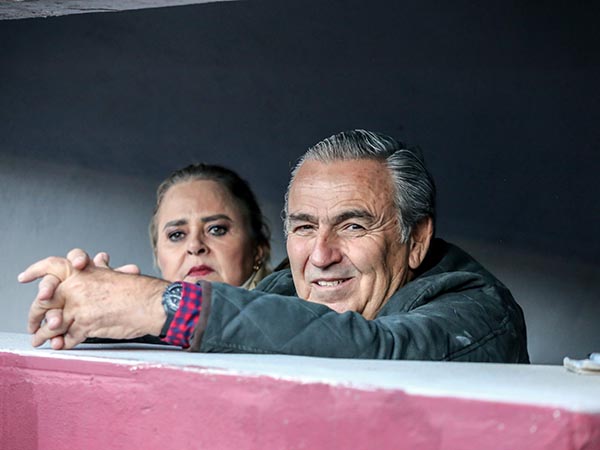 Los Llaguno, en el palco de ganaderos