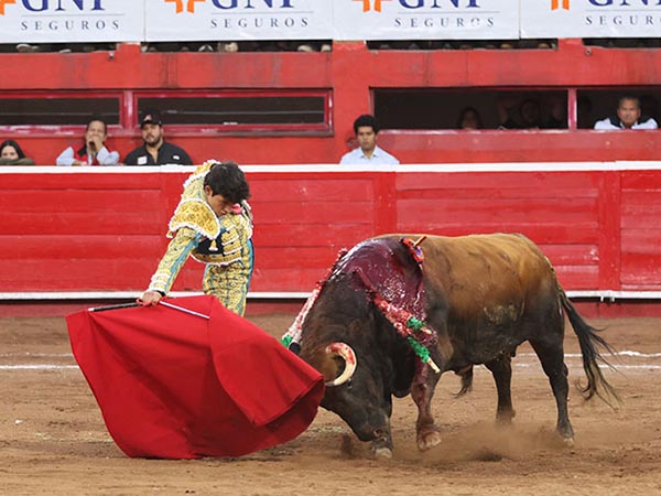 La muleta por el centro