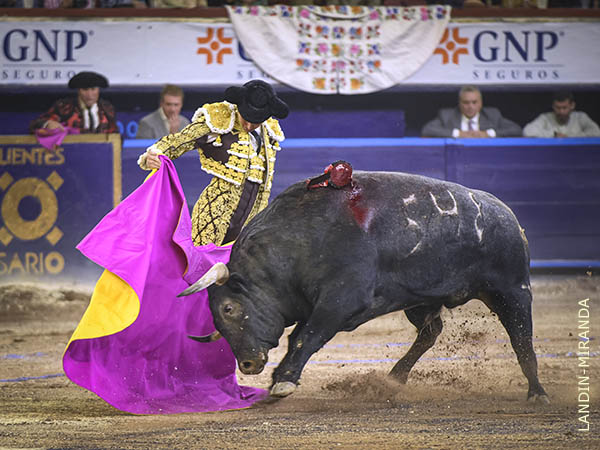 Roca Rey, saluda a su primero