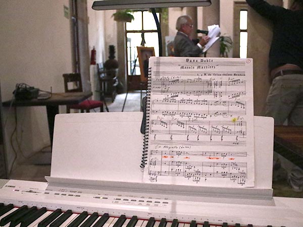 Partitura de la pieza musical