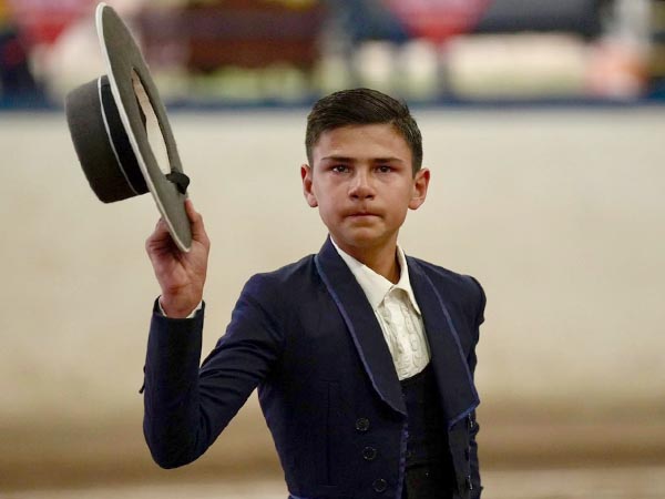 Recogiendo la ovaci�n en la vuelta