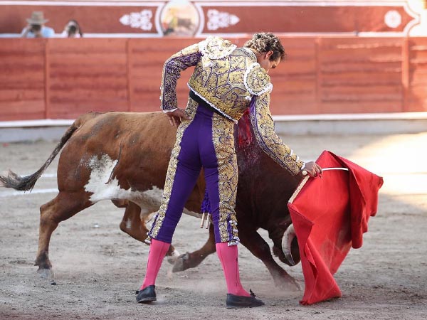 A mil�metros de la cuerna