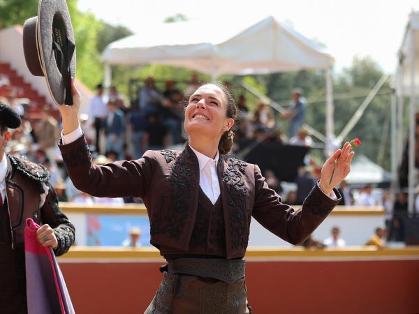 Stefani en la vuelta